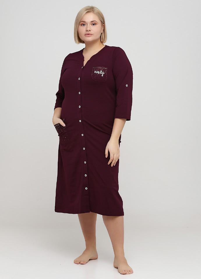 Халат Wild Love 3XL Бордовый (82379)