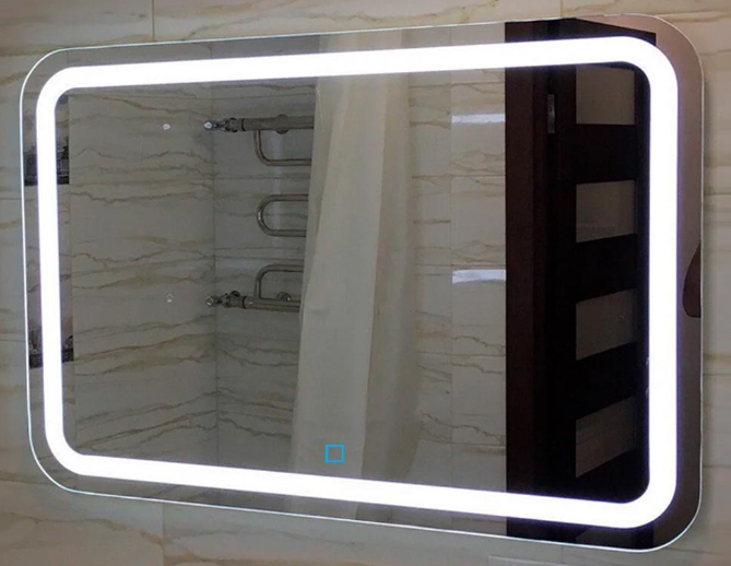 Зеркало для ванной комнаты с подсветкой LED Mirror София с сенсорным управлением 80х100 см
