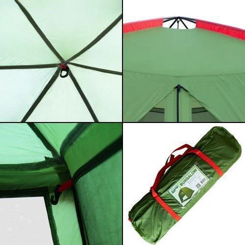 Туристическая беседка-палатка Tramp Lite Mosquito 4,3х3,7х2,25 м Зеленый - фото 6