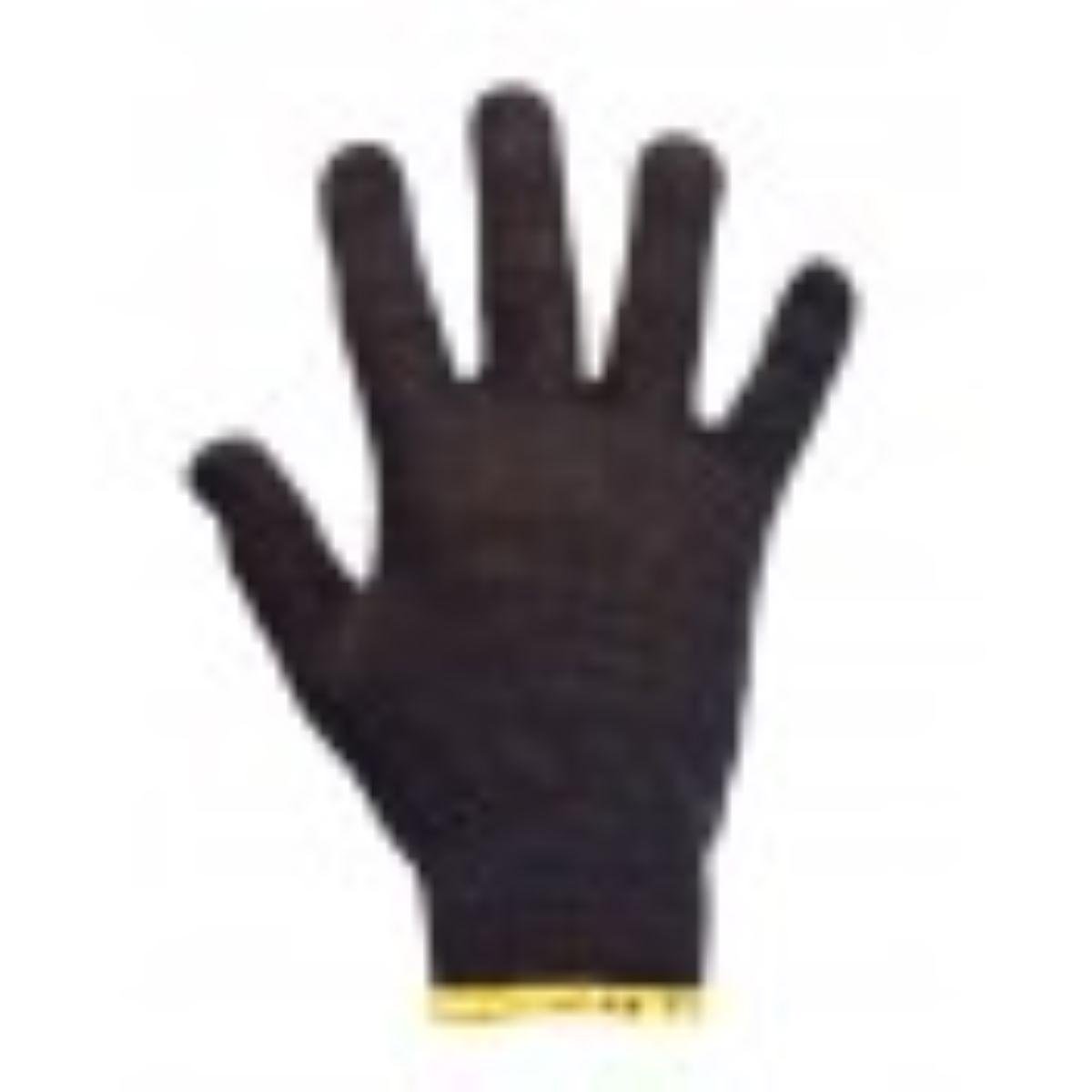 Перчатки рабочие трикотажные Trident 8311 с ПВХ точкой 10 класс Стандарт 45 г Черный (200413) - фото 2