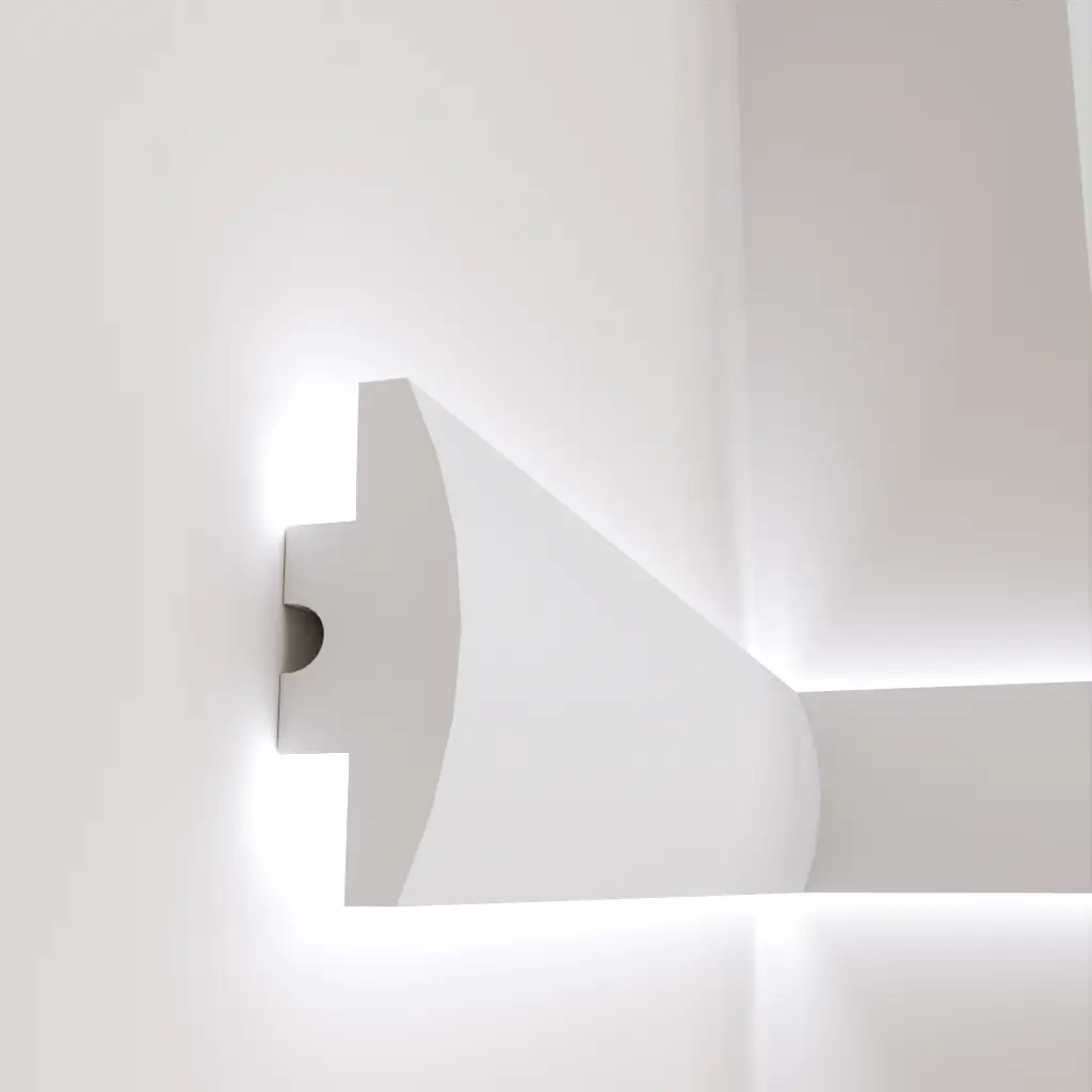 Молдинг полімерний Tesori KD 506 для LED освітлення 120x44x1150 мм (25336254)