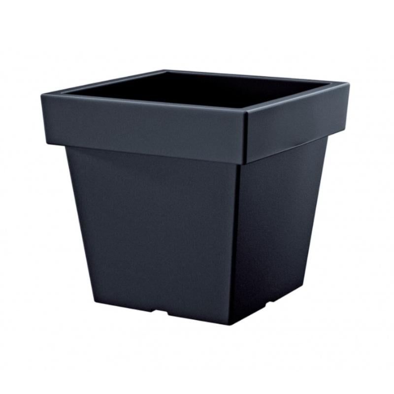 Горшок для цветов Prosperplast Lofly квадратный Н-18 см Антрацит (70717-433)