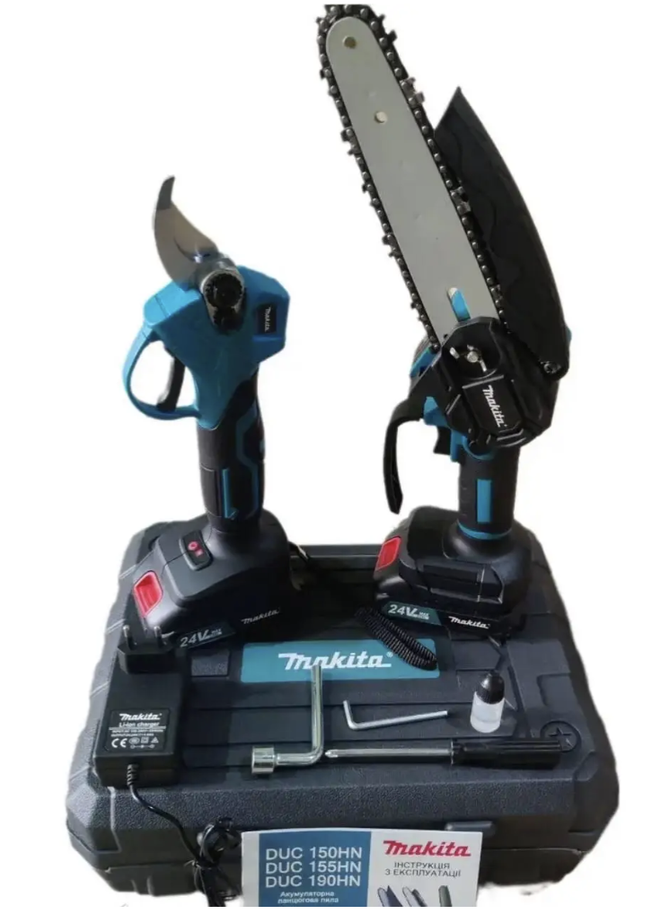 Набір пила та секатор Makita DUC150HN 24В 2 АКБ 24V/5.0Ah (942-Andr) - фото 5 Набір пила та секатор Makita DUC150HN 24В 2 АКБ 24V/5.0Ah (942-Andr) - фото 5