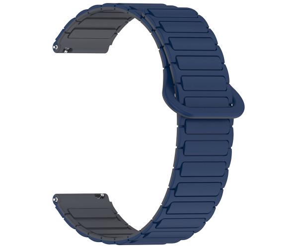 Ремешок Silicone Magnetic для смарт-часов Huawei Watch GT 6 46 мм/GT 6 Pro 46 22 мм Синий