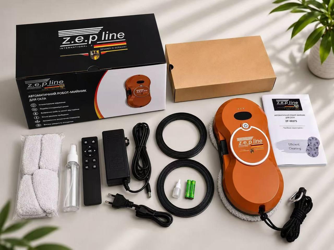 Робот автоматический для мытья окон Zepline ZP-00375 с пультом 90 Вт Оранжевый (35969425) Робот автоматический для мытья окон Zepline ZP-00375 с пультом 90 Вт Оранжевый (35969425)