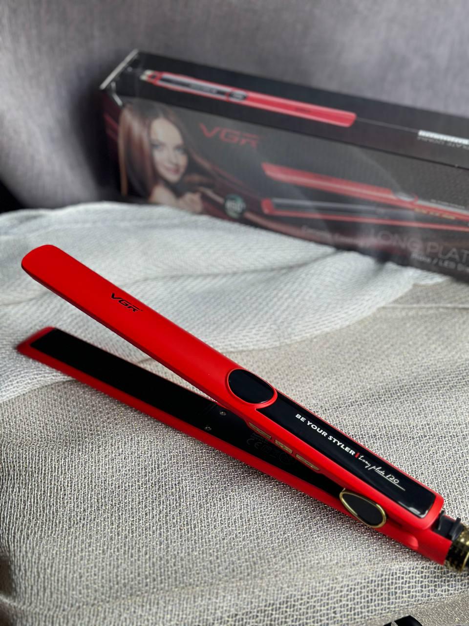 Плойка для волосся VGR V-518-R з керамічними пластинами Червоний (24791537)