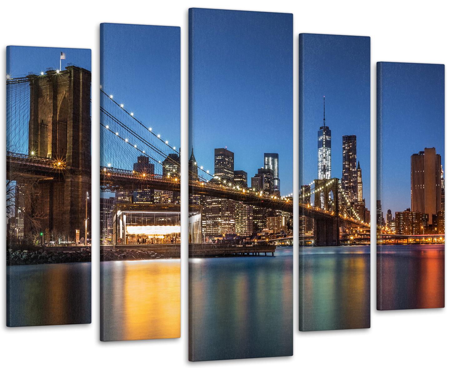 Картина модульная Город Мост 90х132 см (Art-285_5)