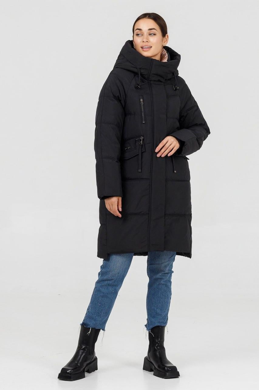 Пуховик-парка зимняя р. 52 Черный (977w\52)