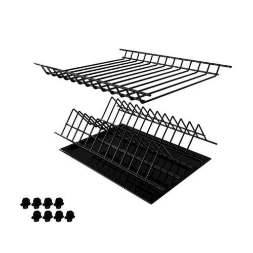 Сушарка для посуду Sigma в шафу вбудована термопластична 465 мм Чорний (714486)