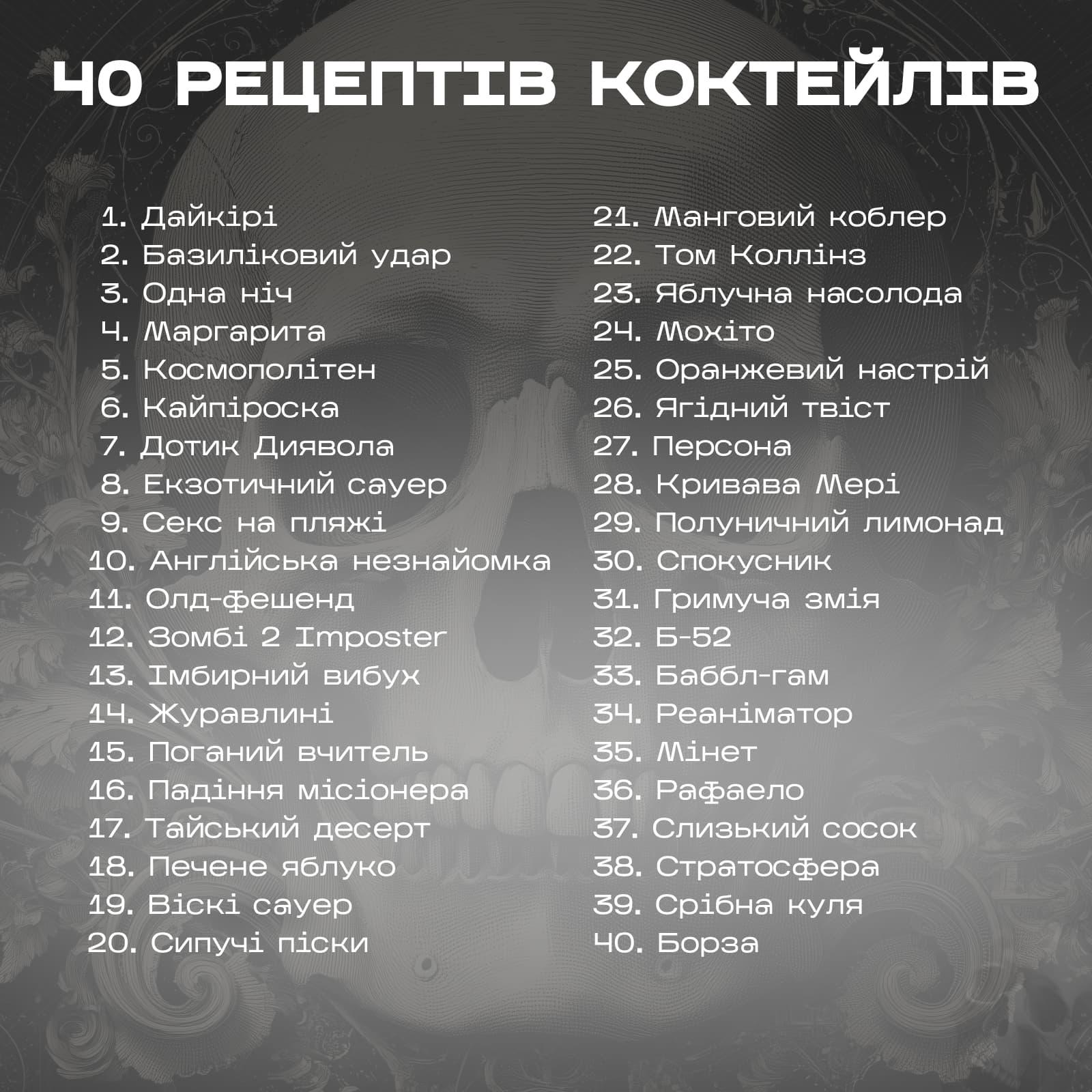 Подарочный барный набор Olin&Olin бостон шейкер Череп для приготовления коктейлей и комплект карточек №1 с рецептами (5482-KI-Sh-s-St-1) - фото 5 Подарочный барный набор Olin&Olin бостон шейкер Череп для приготовления коктейлей и комплект карточек №1 с рецептами (5482-KI-Sh-s-St-1) - фото 5