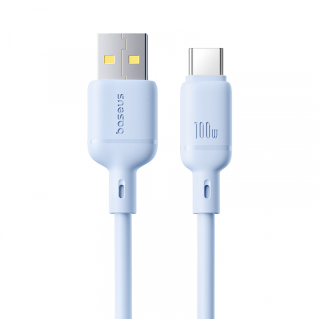 Кабель Baseus Silky Series Cable USB to Type-C 100W 1m P10377703313-00 Blue
