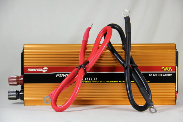 Преобразователь автоинвертор PowerOne+ 24 V 220 V 1500W Золотой