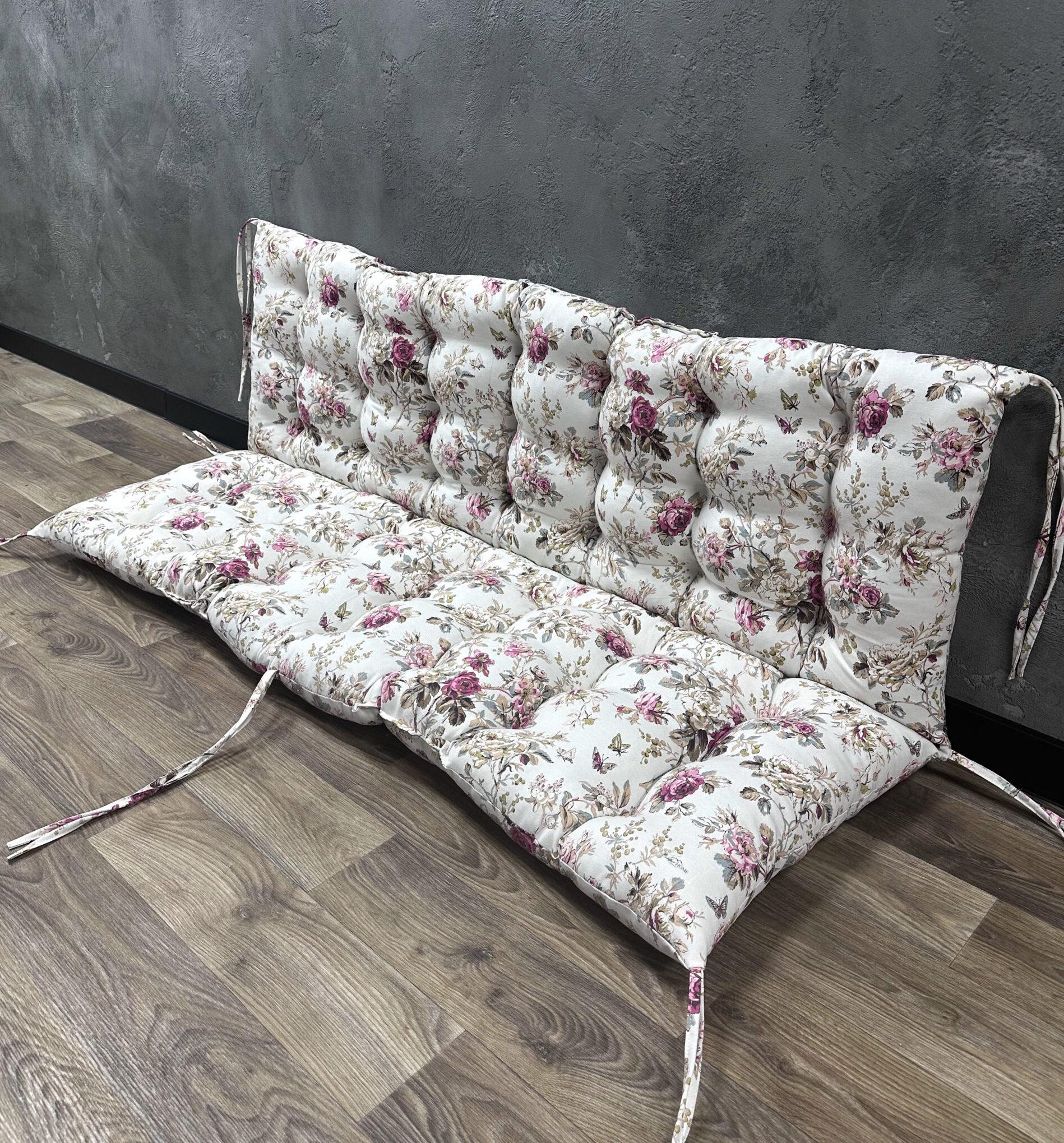 Подушка Comfort Home Rose на поддоны/качели/каркасы/садовую мебель 150х50х50 см