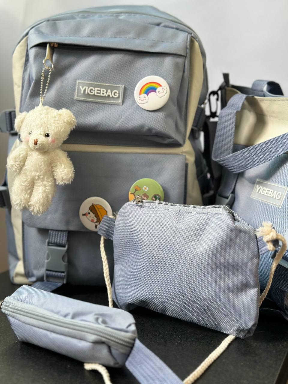 Комлект шкільний рюкзак/сумка/клатч/брелок Блакитний (27795675) - фото 6 Комлект шкільний рюкзак/сумка/клатч/брелок Блакитний (27795675) - фото 6