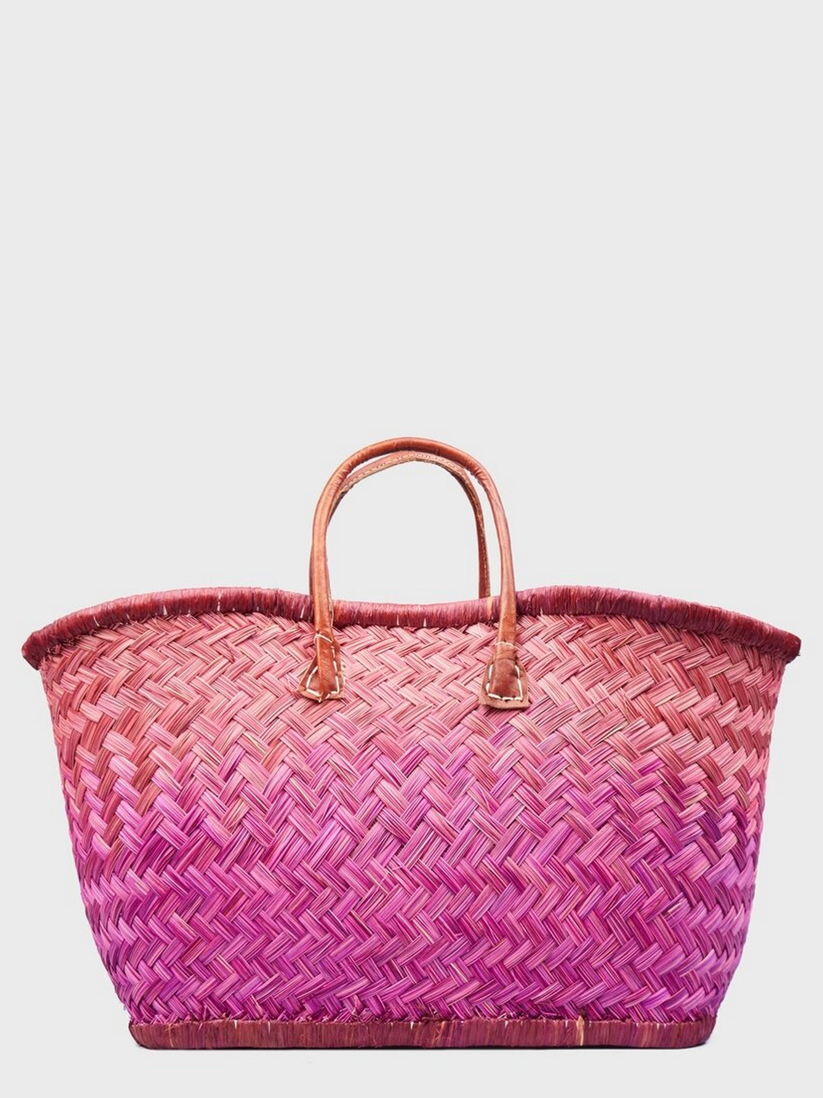 Пляжна сумка LE COMTOUR DE LA PLAGE Aravola BM_Bicolor_193 Коричневий/Фіолетовий