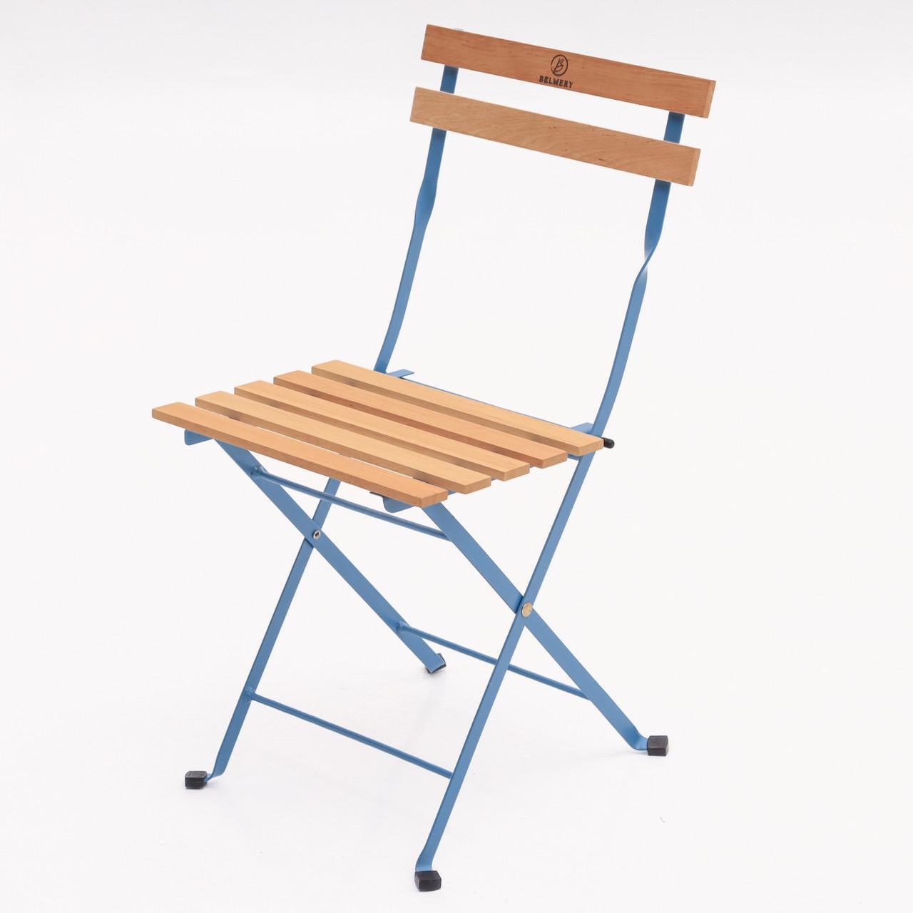 Стул раскладной Belmery 79×39 см Голубой/Ольха (32903162)