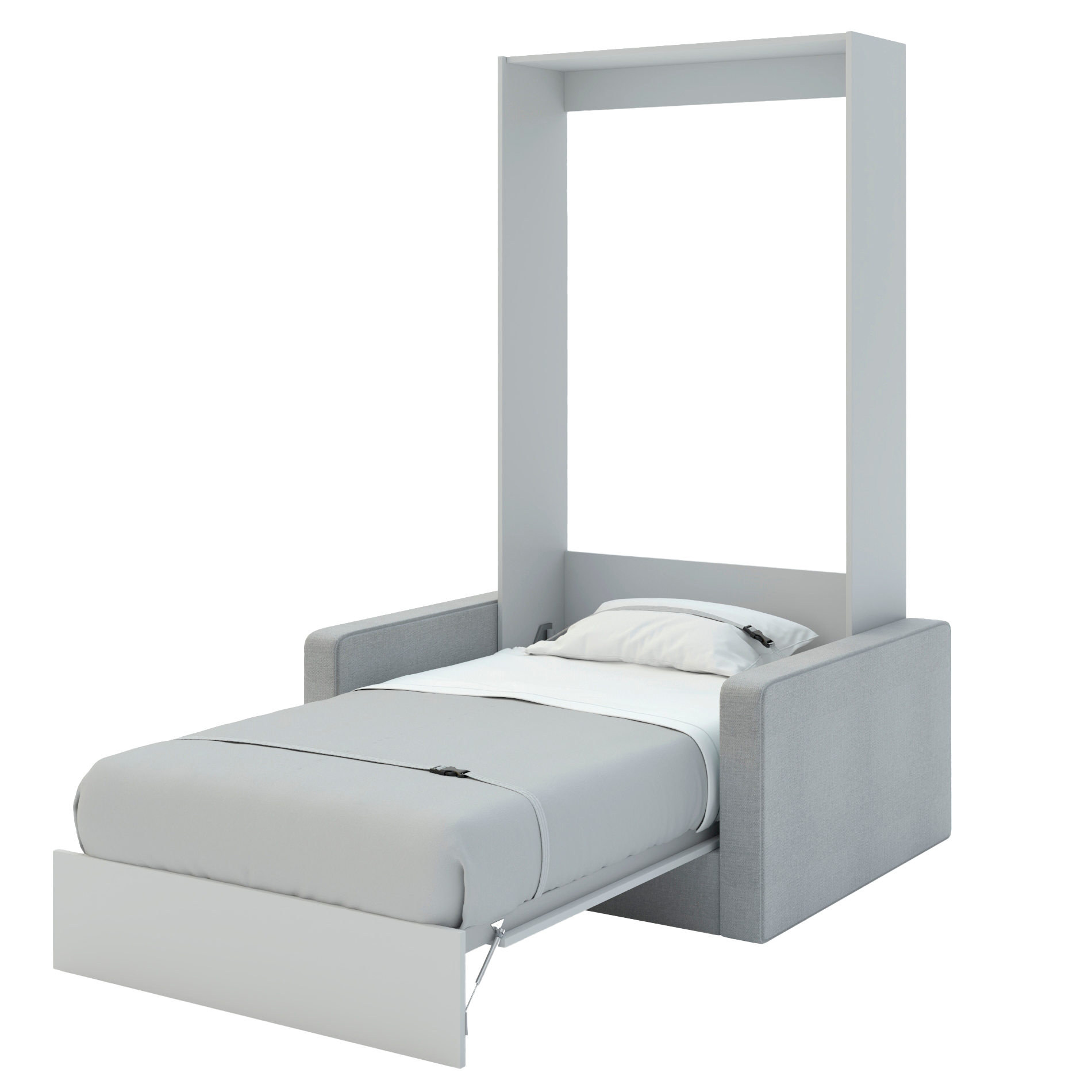 Шкаф-кровать-диван MIRA SOFA PLUS-90 Стальной Серый