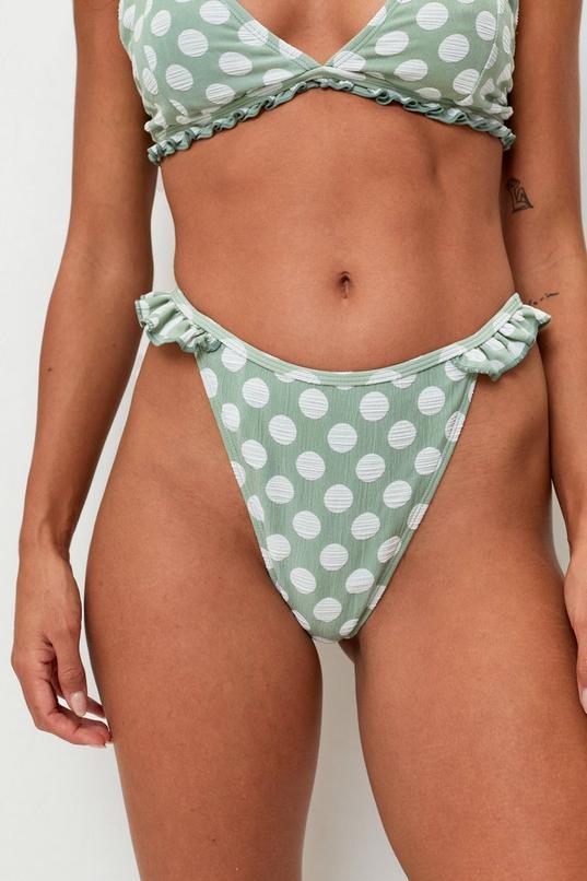 Купальные трусики Nasty gal NH1298 Горох р. 38 Хаки