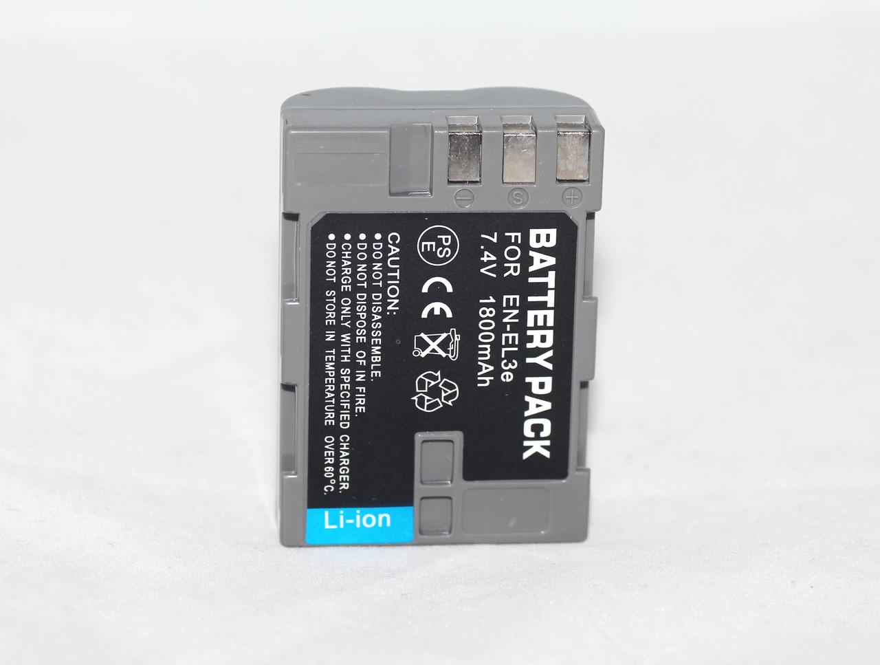 Аккумулятор для фотоаппаратов Nikon D50 D70 D80 D90 D100 D200 D300 D700 EN-EL3e аналог 1800 ma