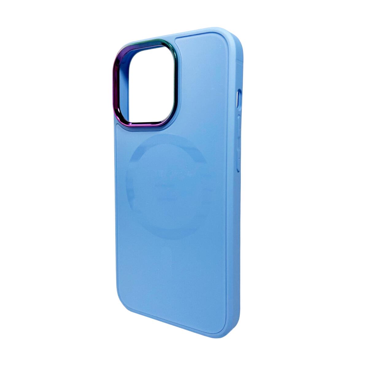 Противоударный чехол для Apple iPhone 15 AG Glass Sapphire MagSafe / Sierra Blue