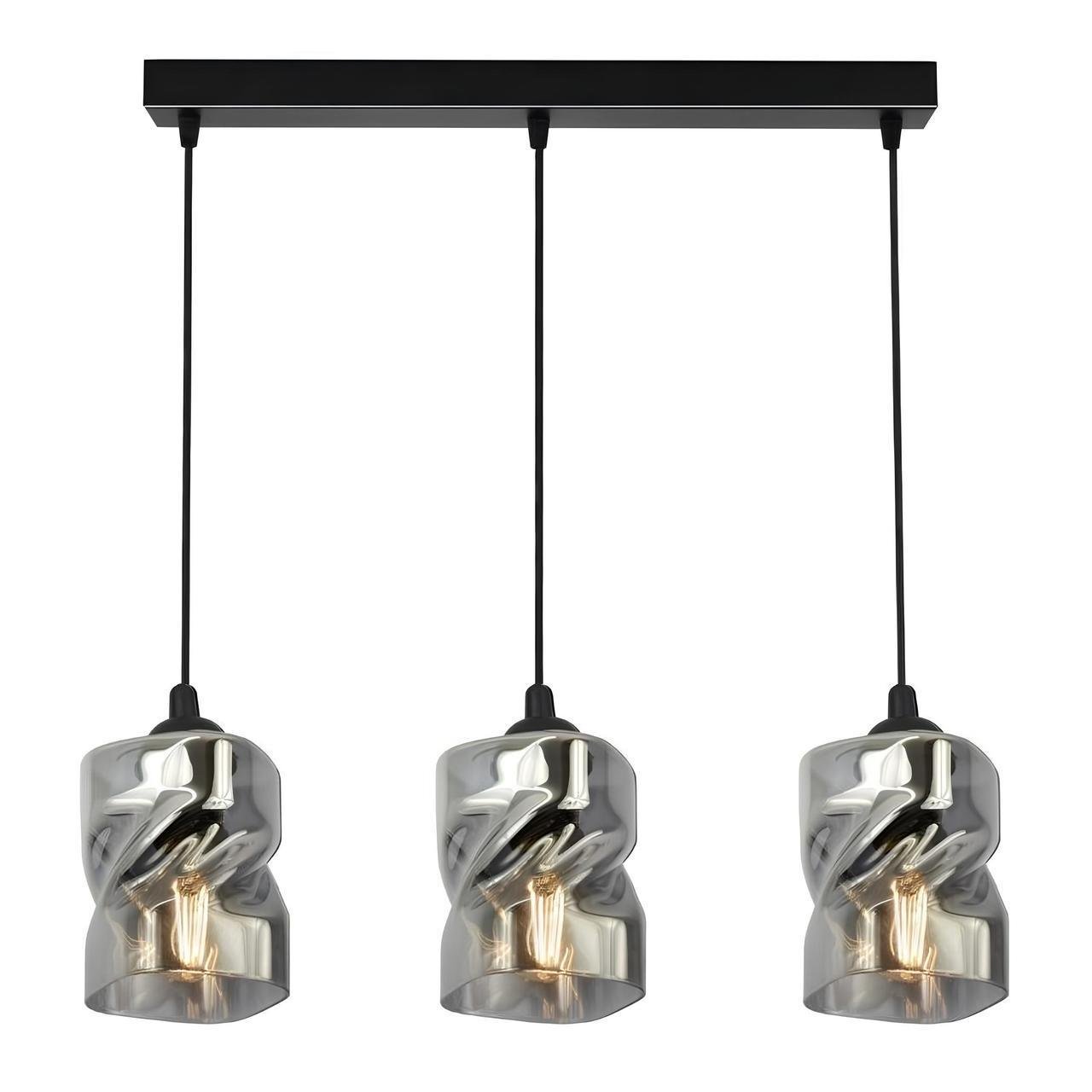 Люстра Sirius на три плафона под лампу Е27 Хром (8801-3)