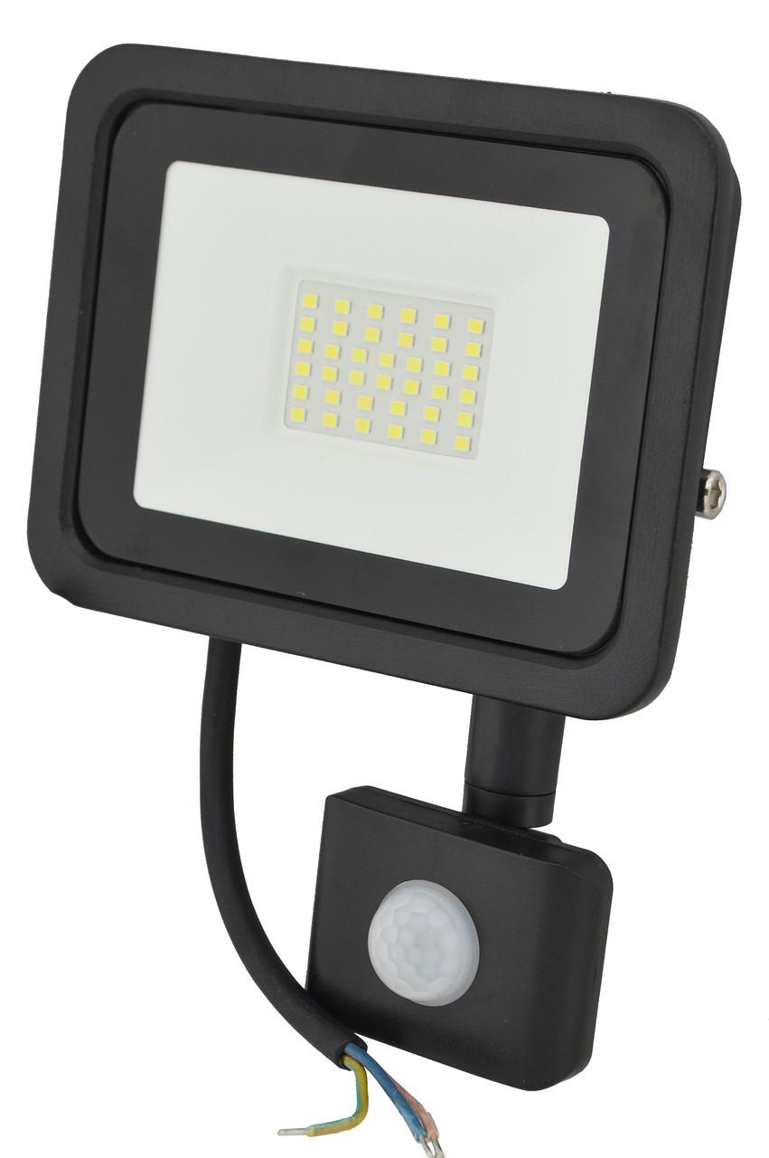 Прожектор LED c датчиком движения Ritar RT- FLOOD/MS 30A 30W IP65 3000Lm Black (01204)