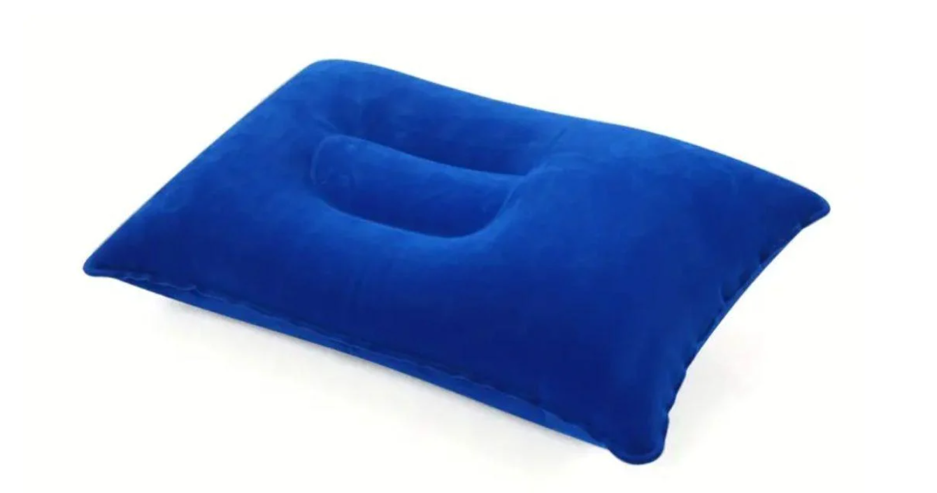 Подушка надувна для кемпінгу і в дорогу Синій (1401/2)