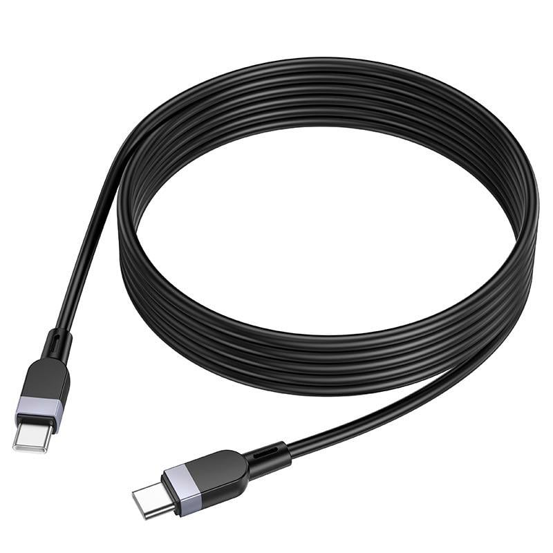 Кабель для зарядки Hoco X109 Type-C-Type-C Energy silicone charging data cable 2 м Черный (3eae771d)