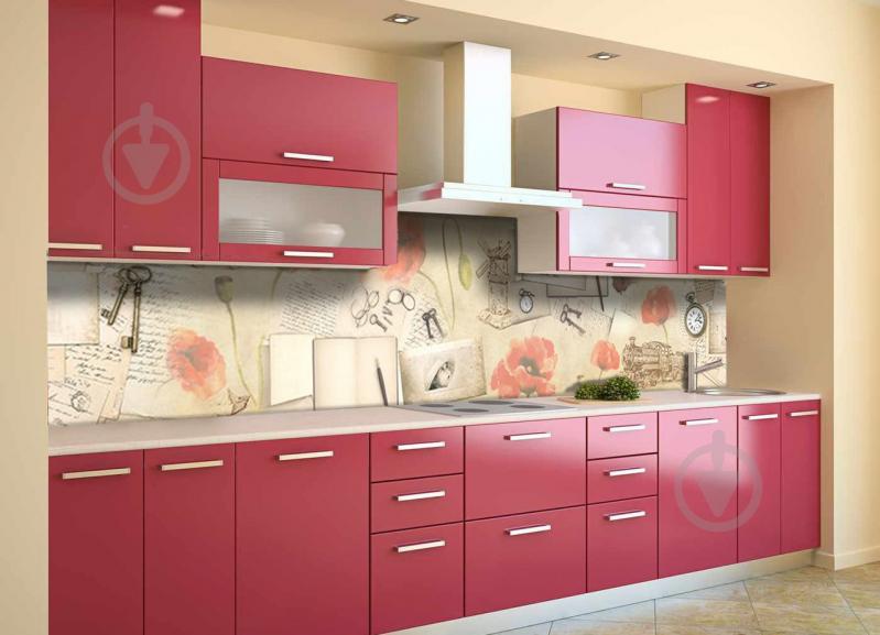 Скинали на кухню Zatarga «Акварельные Маки» 600х2500 мм виниловая 3Д наклейка кухонный фартук самоклеящаяся Z180662 Скинали на кухню Zatarga «Акварельные Маки» 600х2500 мм виниловая 3Д наклейка кухонный фартук самоклеящаяся Z180662