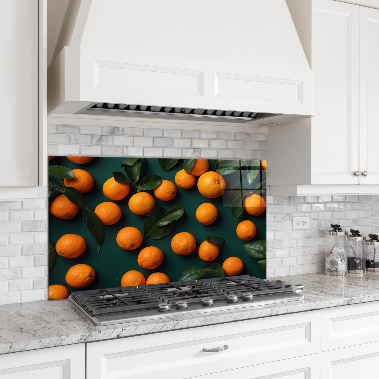 Стеклянная панель для кухни NovellaPrint Апельсины 60х40 см (1025.1) - фото 3