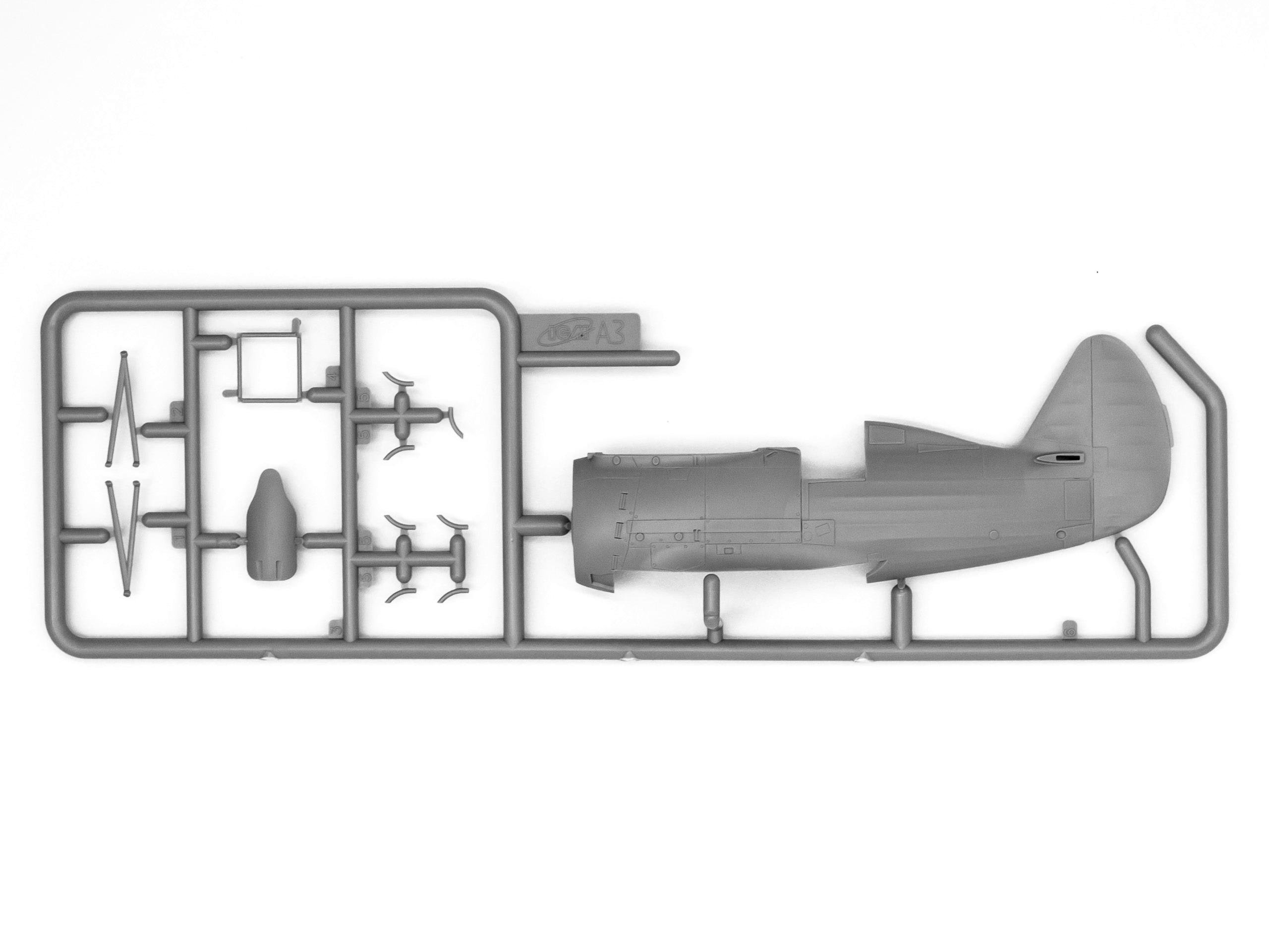 Сборная модель ICM I-153 Чайка советский истребитель-биплан 2 Мировой войны (48095) - фото 5