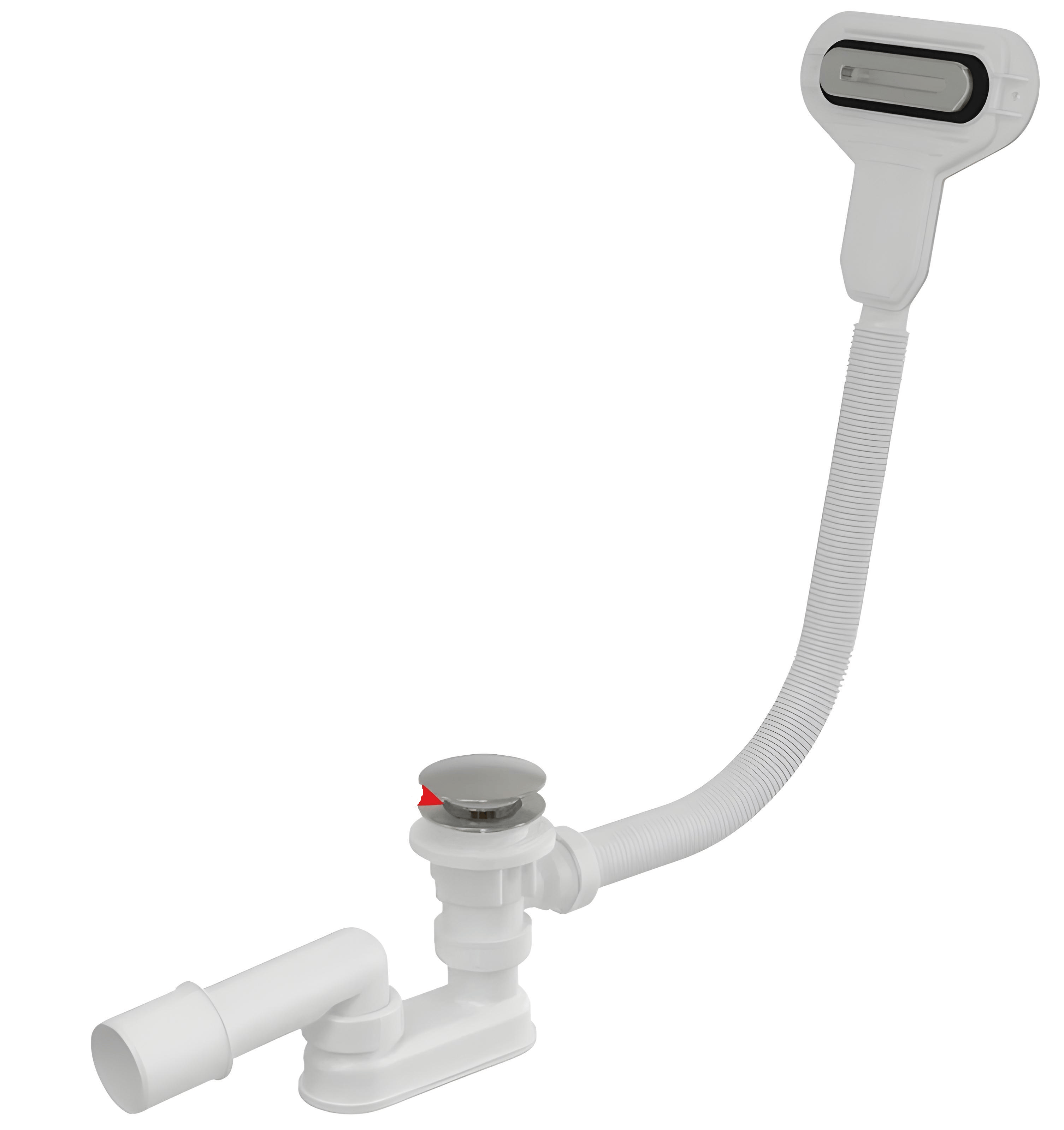 Сифон для ванны Alca Plast A516CKM Click-Clack плоский перелив Хром (SW-77270)