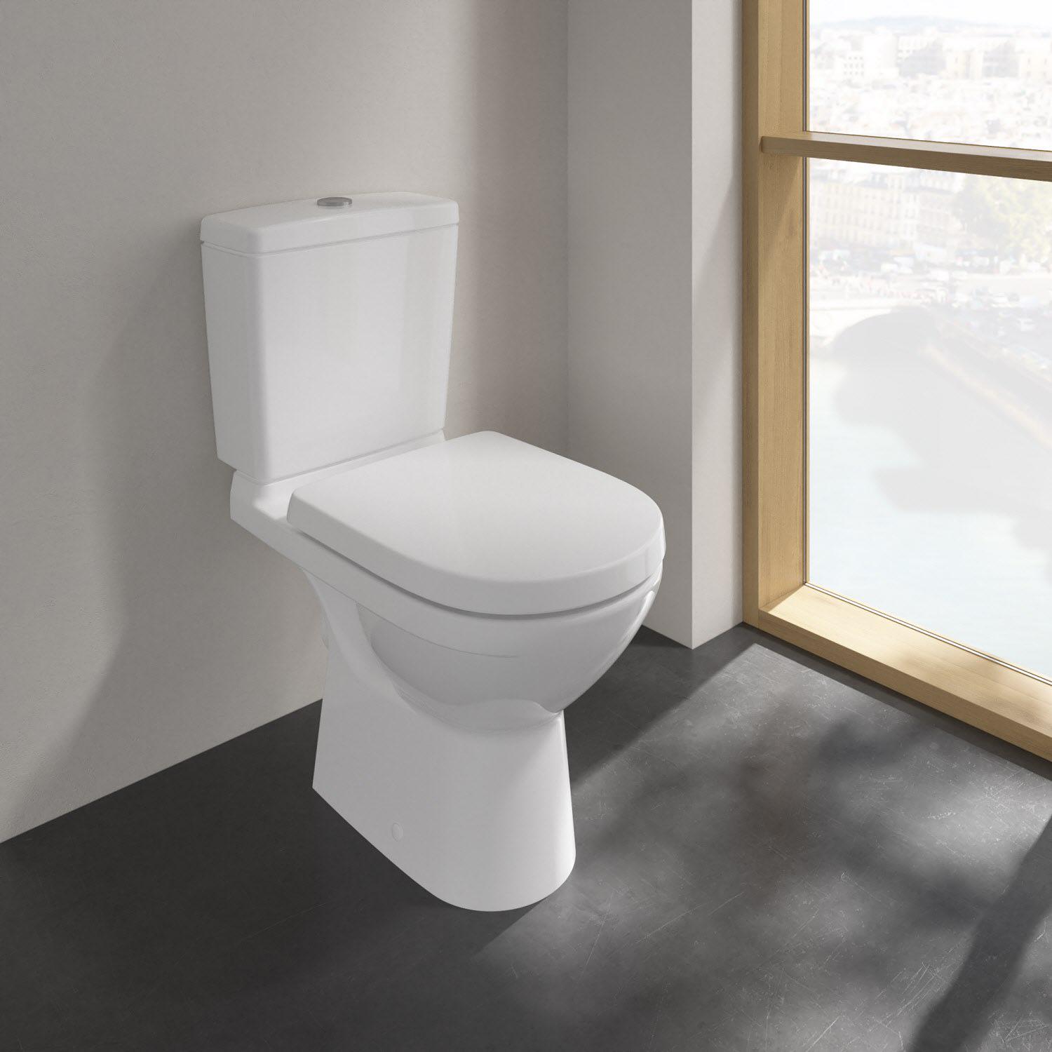 Унітаз підлоговий Villeroy &amp; Boch O.novo 5661R001 без бачка безобідковий без сидіння (71827) - фото 4