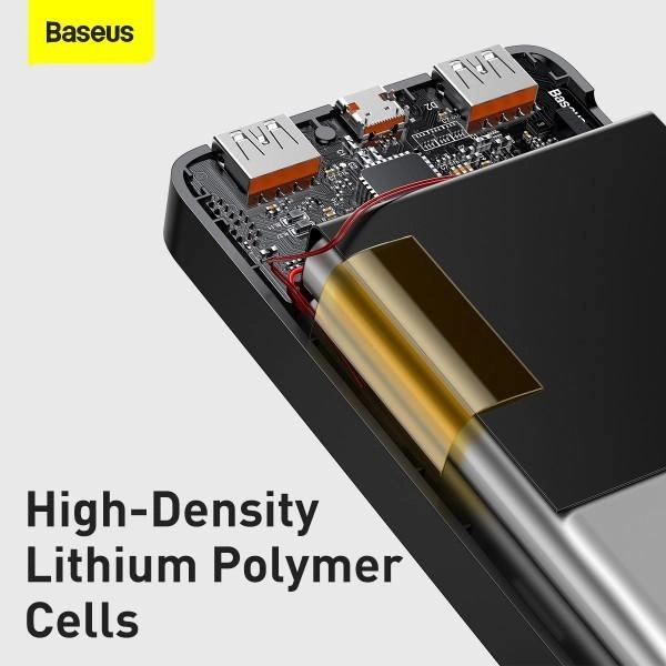 Павербанк Baseus Bipow Digital Display 10000 mAh 20W 3A с быстрой зарядкой Quick Charge 3.0/PD 3.0 Черный (68116086) - фото 10