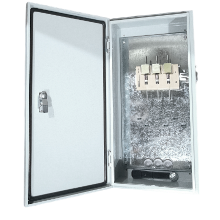 Ящик з рубильником та місцем під запобіжники ЯР400К ІР66