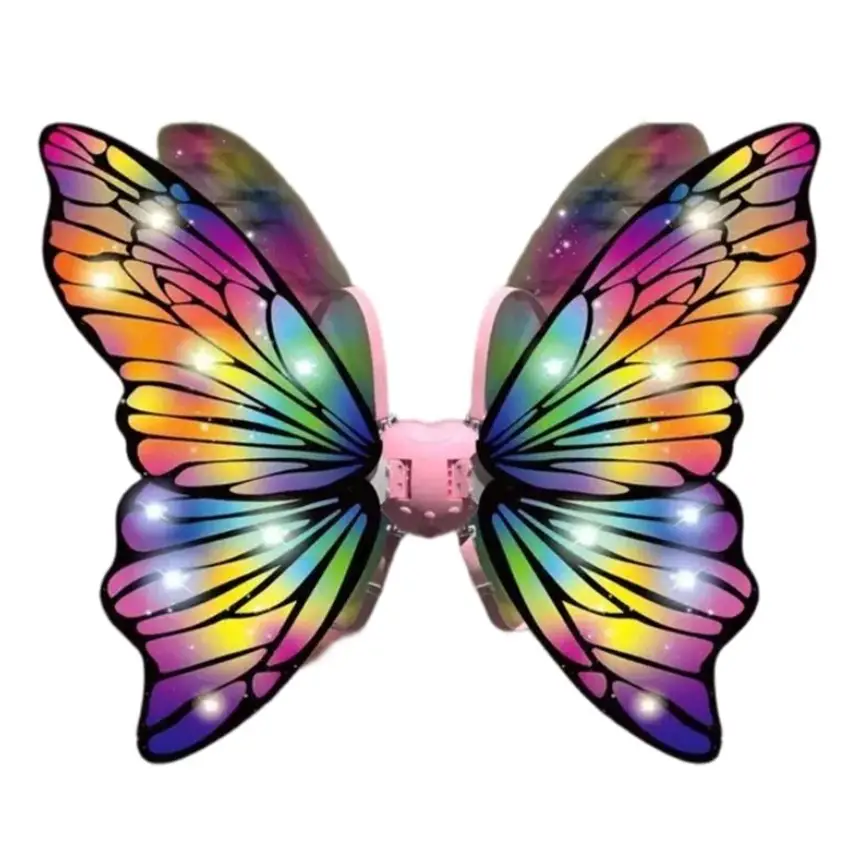Крила феї-метелика Wings Colorful Elves 852 рухливі/музичні/LED-підсвічування (3207628737)