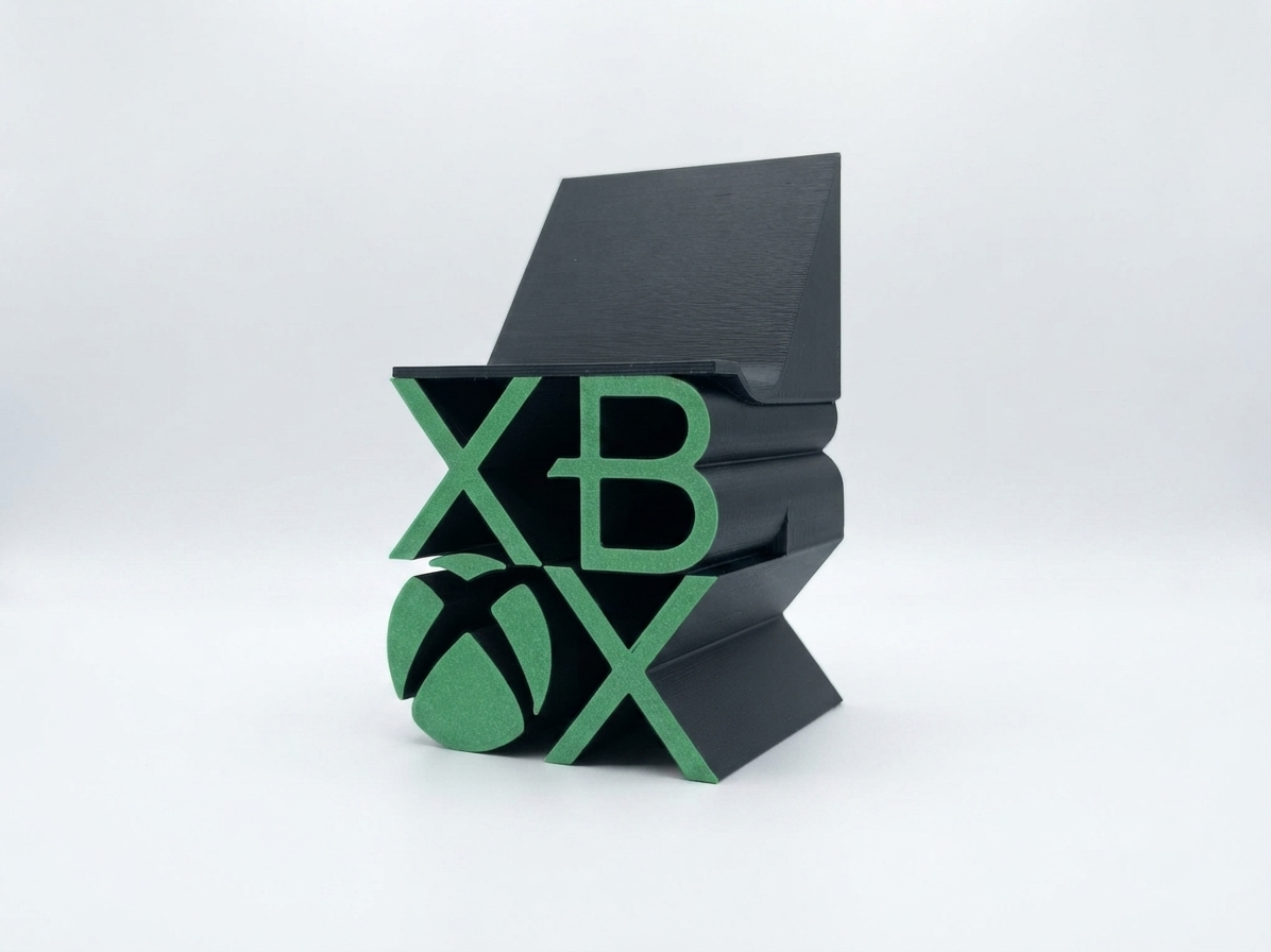 Держатель для контроллера Xbox Черный с зеленым (0844)