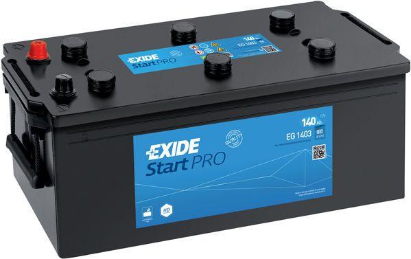 Аккумулятор автомобильный EXIDE Start PRO EG1403 EN 6СТ-140 Ah Аз 800 A (76235)