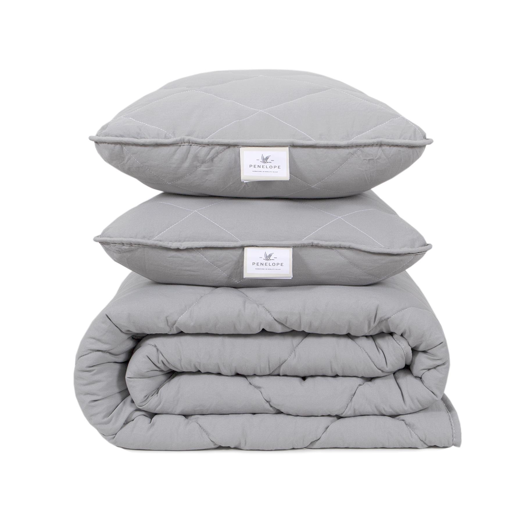 Ковдра з подушками Penelope Colors in Comfort євро Сірий (svt-2000022343480) - фото 1 Ковдра з подушками Penelope Colors in Comfort євро Сірий (svt-2000022343480) - фото 1