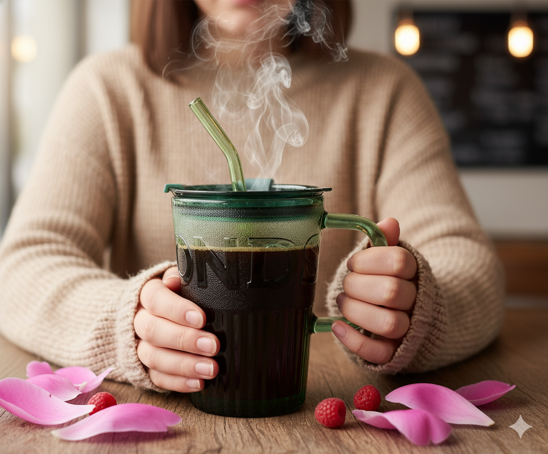 Стакан эко из термостойкого стекла с многоразовой трубочкой 400 мл Зеленый (2693105093) - фото 9 Стакан эко из термостойкого стекла с многоразовой трубочкой 400 мл Зеленый (2693105093) - фото 9