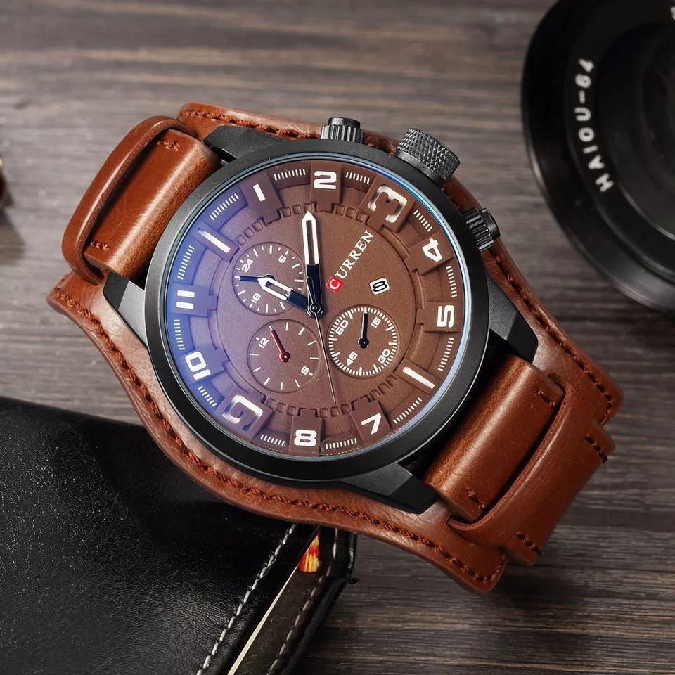 Годинники наручні чоловічі кварцові Curren 8225 Brown - фото 2