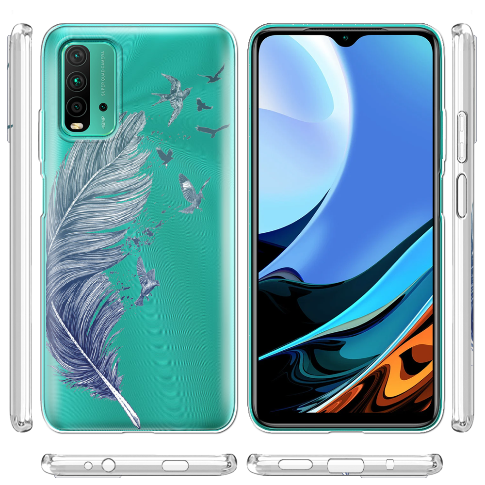 Чехол BoxFace Xiaomi Redmi 9T Feather Прозрачный силикон (41685-cc38-41685) - фото 3