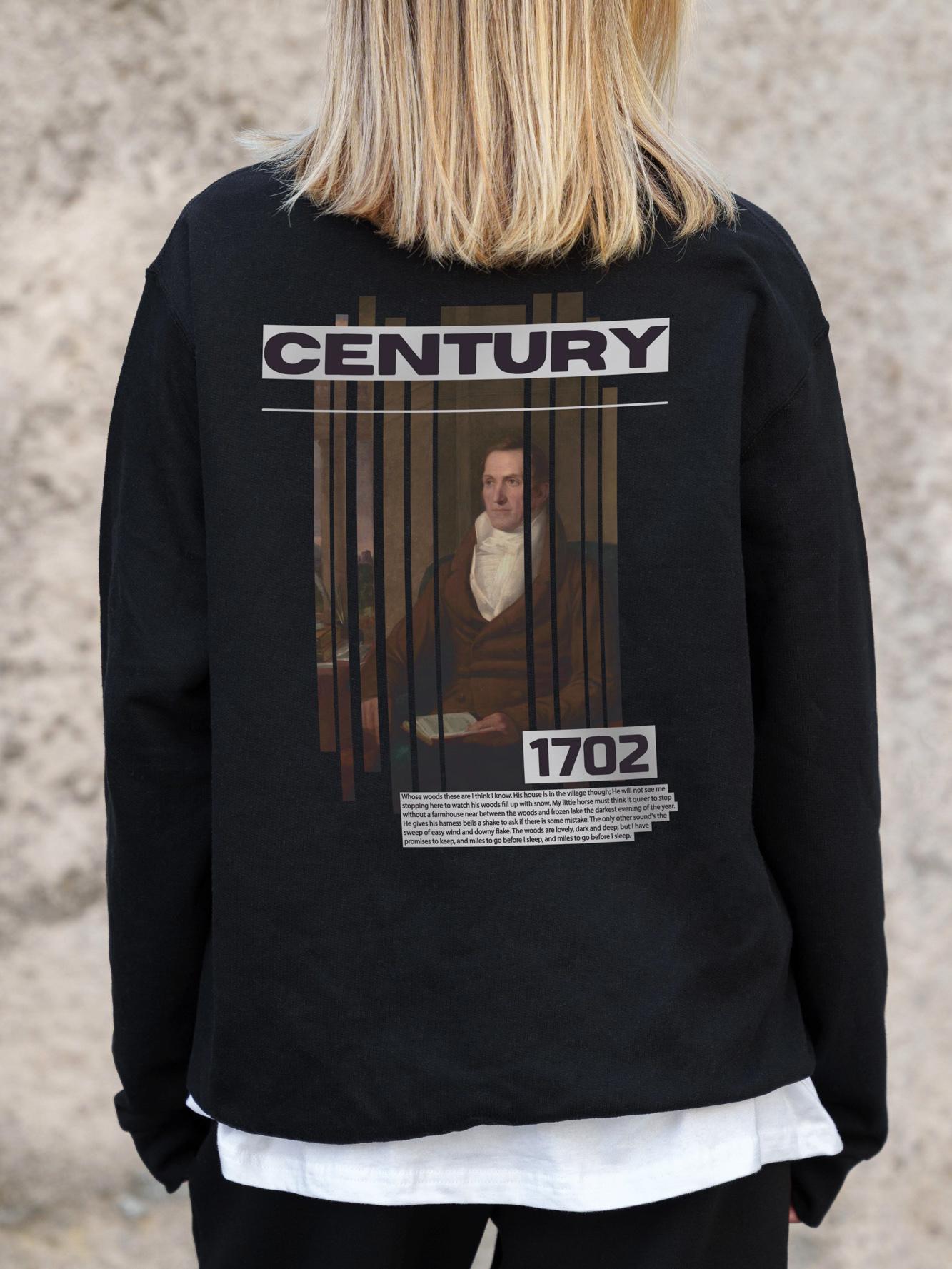 Світшот оверсайз з принтом Without Century L/XL Black (L/XL8055586) - фото 7 Світшот оверсайз з принтом Without Century L/XL Black (L/XL8055586) - фото 7