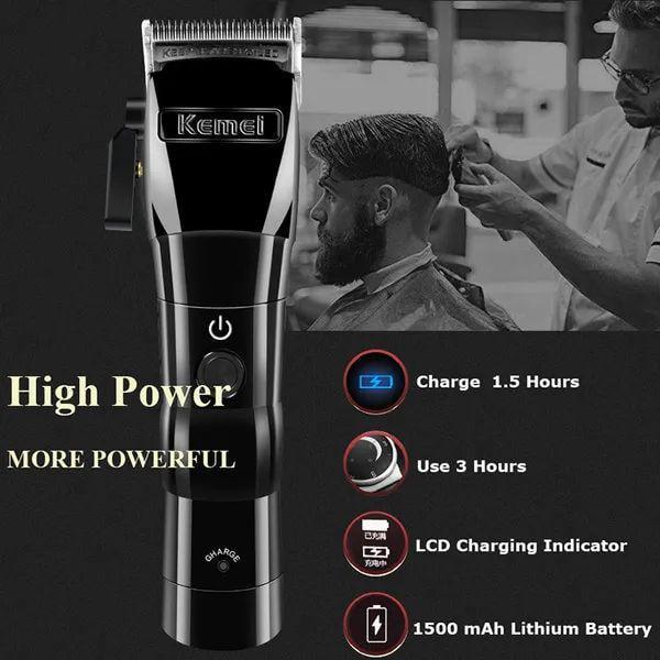 Машинка для стрижки волос и бороды Kemei KM-2850 с 4 насадками (KM-2850) - фото 3 Машинка для стрижки волос и бороды Kemei KM-2850 с 4 насадками (KM-2850) - фото 3