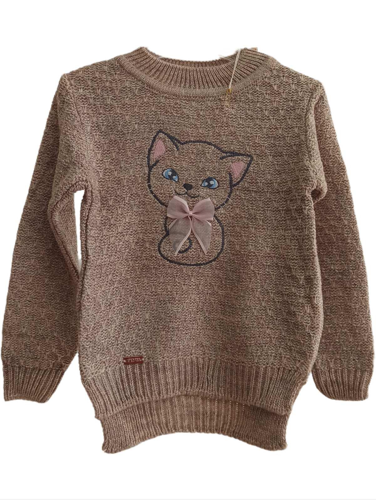 Джемпер вязаный для девочки Bembi Кошечка ДЖ 178 104 см