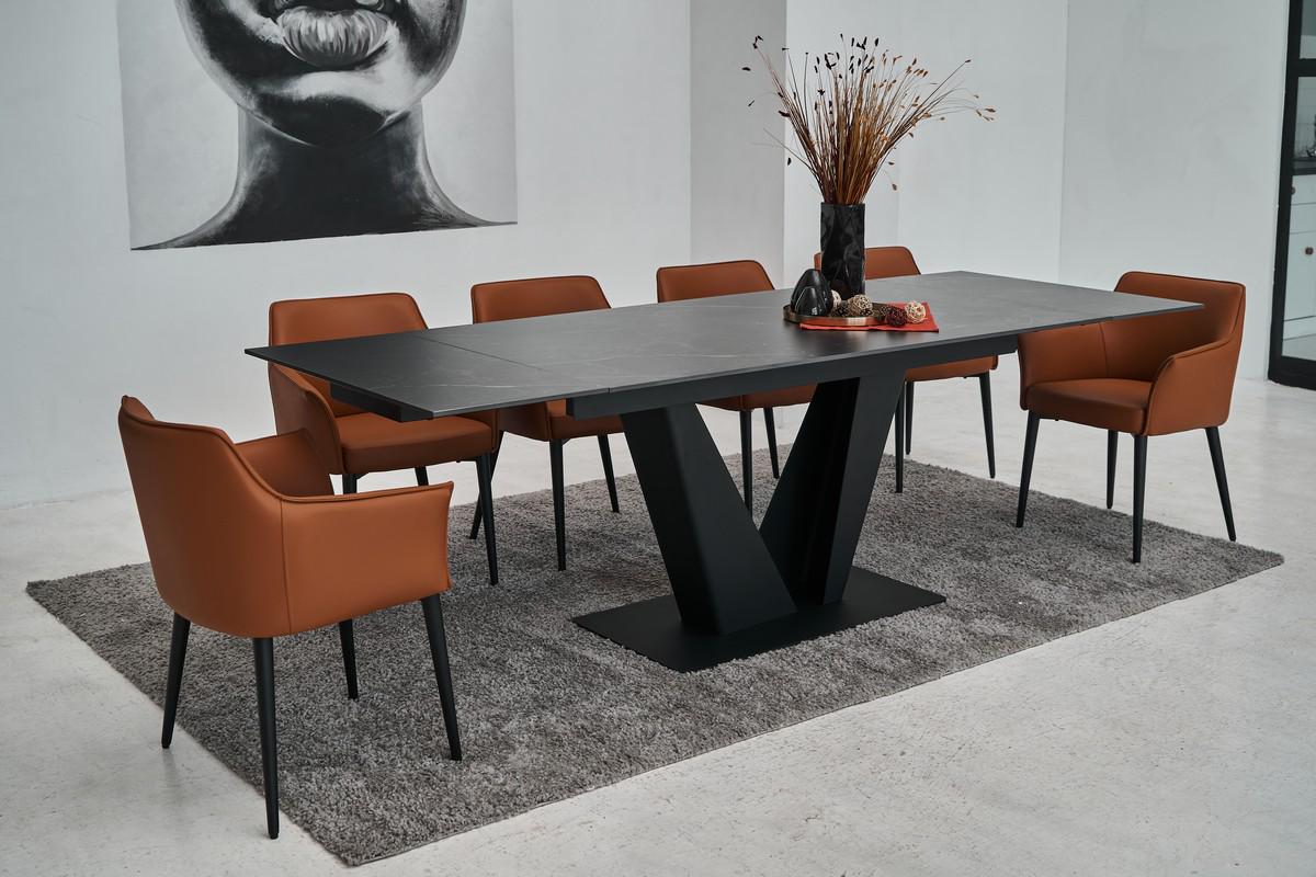 Стілець обідній Vetro Теракотово-Чорний (M-90) - фото 11 Стілець обідній Vetro Теракотово-Чорний (M-90) - фото 11