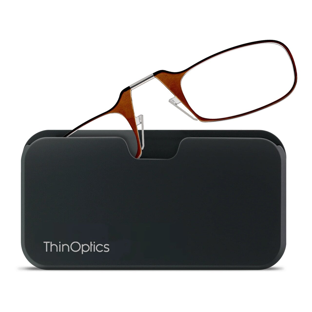 Очки для чтения Thinoptics с классическим черным чехлом/диоптрий +1,50 Коричневый (1.5BRBUP)