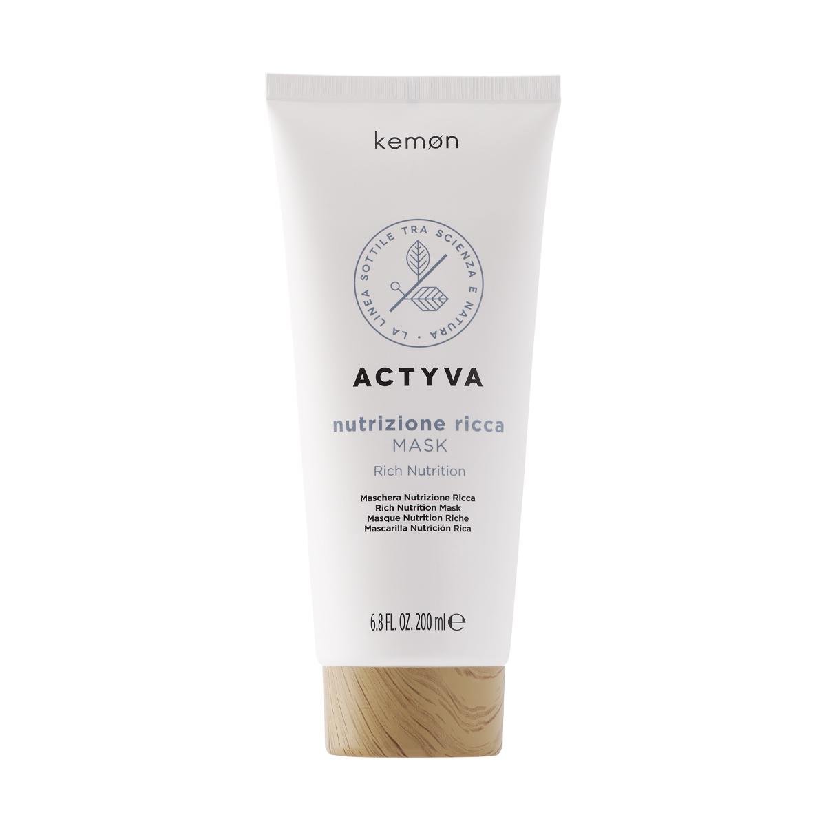 Маска для сухого волосся Kemon Actyva Nutrizione Ricca Mask 200 мл (0247602) - фото 1