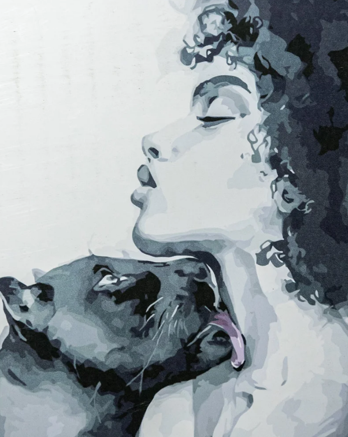 Картина по номерам Strateg Подруга-пантера 40x50 см (VA-3371)