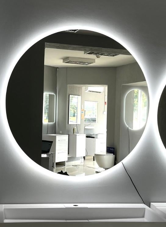 Зеркало в ванную круглое с подсветкой 900х900 мм (1234)